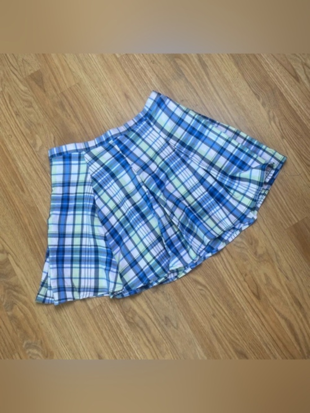 SO plaid high rise mini skirt size 11 NWT!